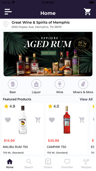 Great Wines & Spirits-Memphis Screenshot