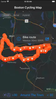 boston cycling map iphone screenshot 1