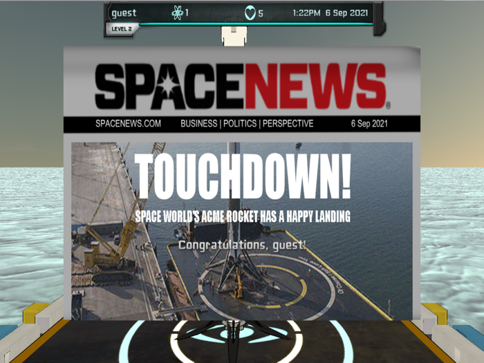 Intergalactic Rocket Landing