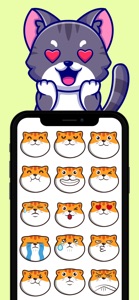 Naughty Cat Emojis screenshot #1 for iPhone
