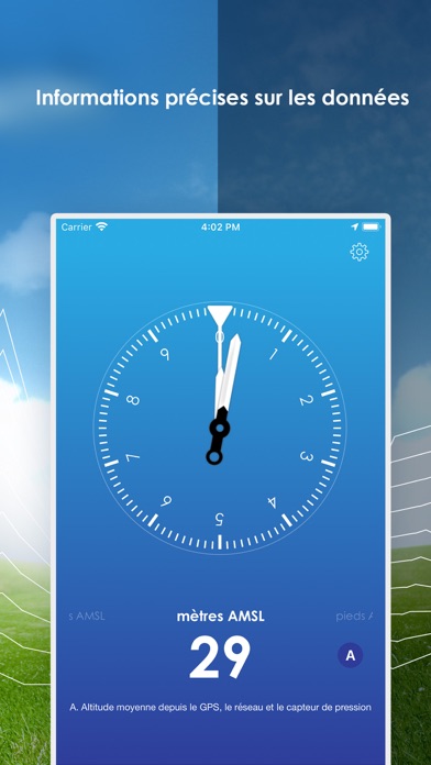 Screenshot #3 pour Mon baromètre et altimètre