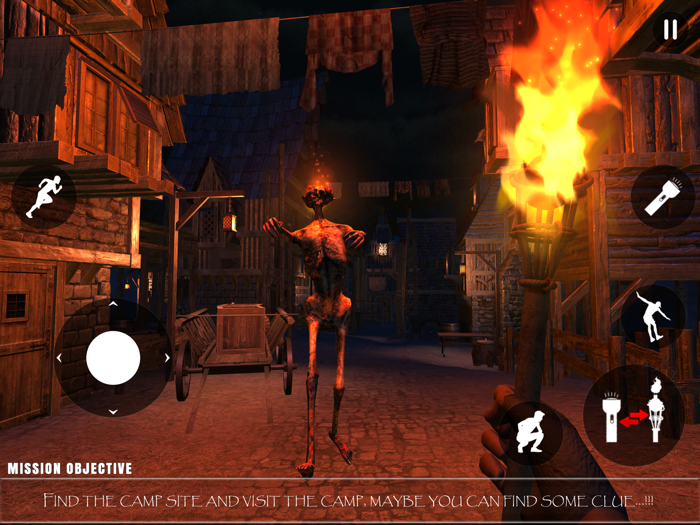 Scary Fire Head Horror Game