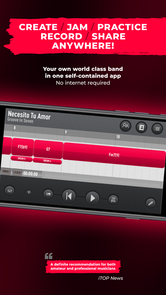 #6. SessionBand Soul Jazz Funk 3 (iOS) Ved: UK Music Apps Ltd