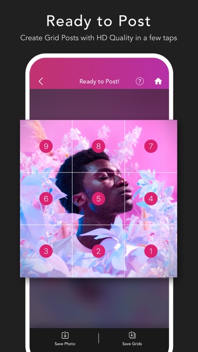 Griddy Pro - Split Pic in Grids For Instagram Post Screenshot 7