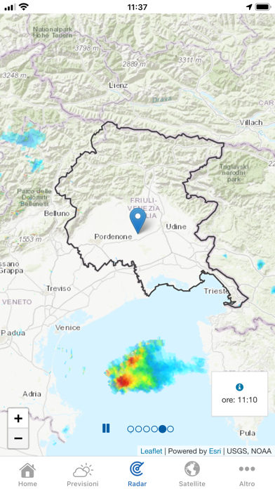 ARPA FVG - meteo Screenshot