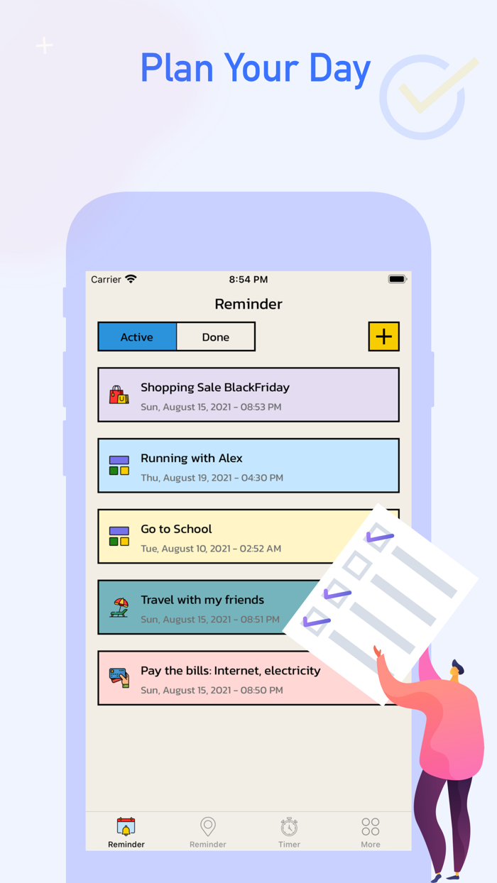 Due Alarms Reminders  Timers