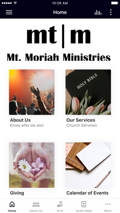Mt. Moriah Ministries Screenshot