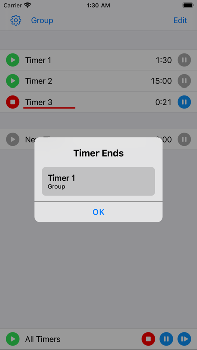 Multiple Countdown Timer Screenshot