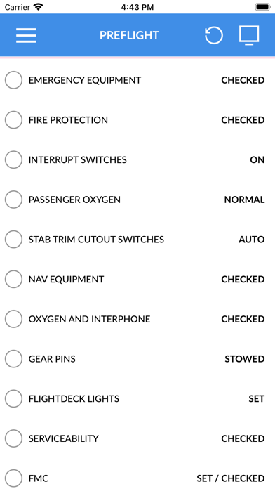 Screenshot #2 pour BOEING 747 400 Checklist