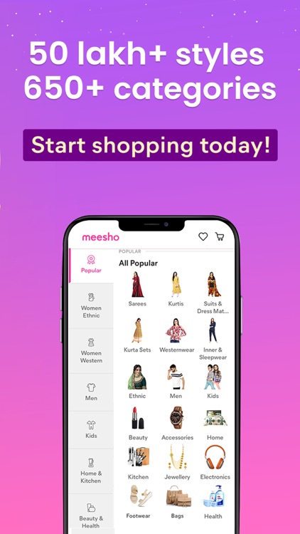 meesho shopping footwear