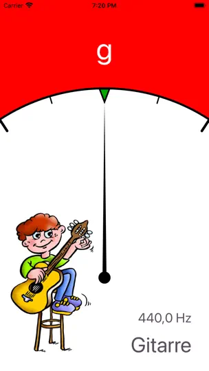 Screenshot von Guitar Colour Tuner auf dem iPhone 1