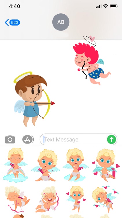 God Cupid Cute Stickers