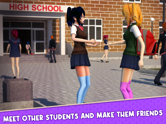 Screenshot #4 pour School Diary Anime Love Life