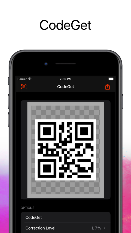 CodeGet Qr Code Generator - 1.0 - (iOS)