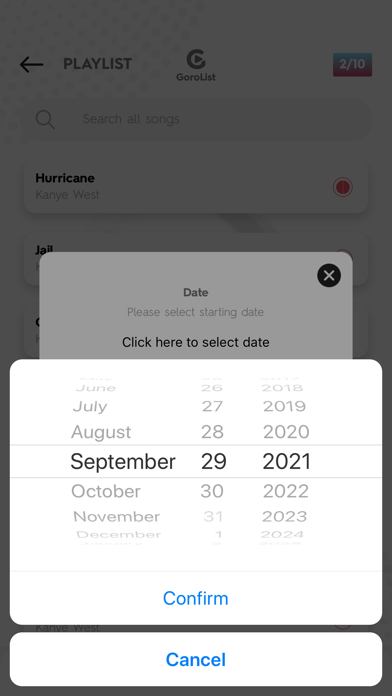 GoroList Screenshot