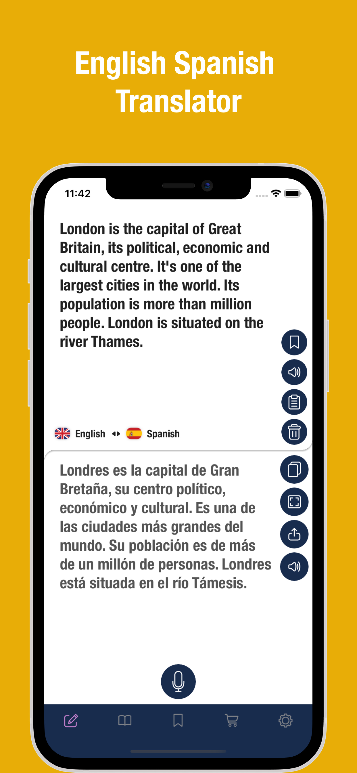 English to Spanish Translator.