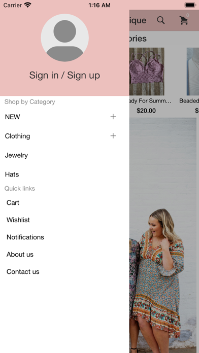 Golden Grace Boutique Screenshot