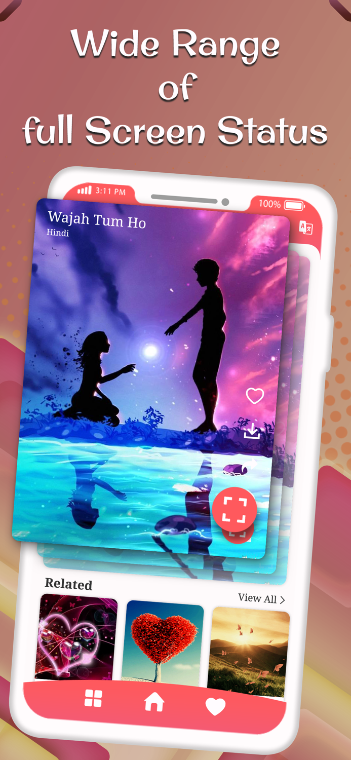 Full Screen Video Status App