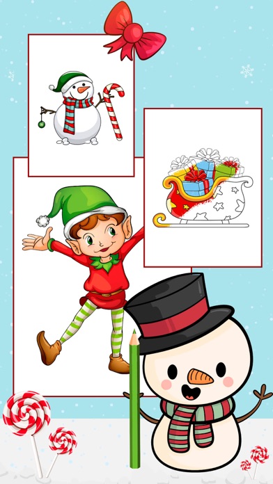 Christmas, coloring pages book Screenshot