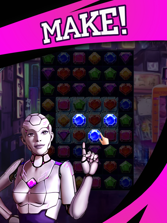 Cyber Crush Match 3 Game