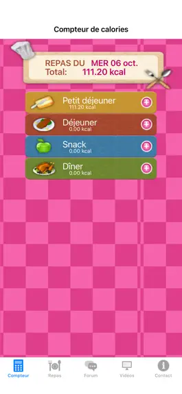 Game screenshot Votre Compteur de Calories apk