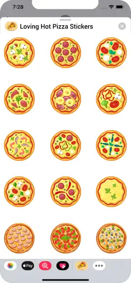 Game screenshot Loving Hot Pizza Stickers apk
