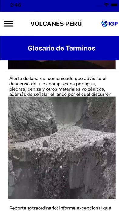 Volcanes Perú Screenshot