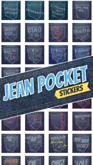 jean pocket stickers iphone screenshot 1