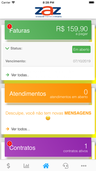 ZAZ Central Assinante Screenshot