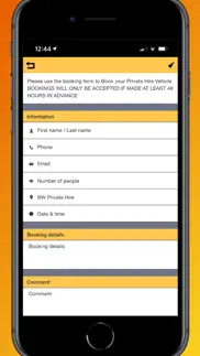 bw private hire iphone screenshot 3