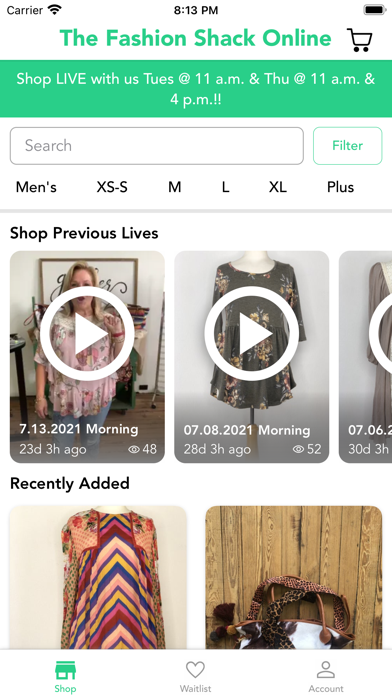 The Fashion Shack Online Screenshot