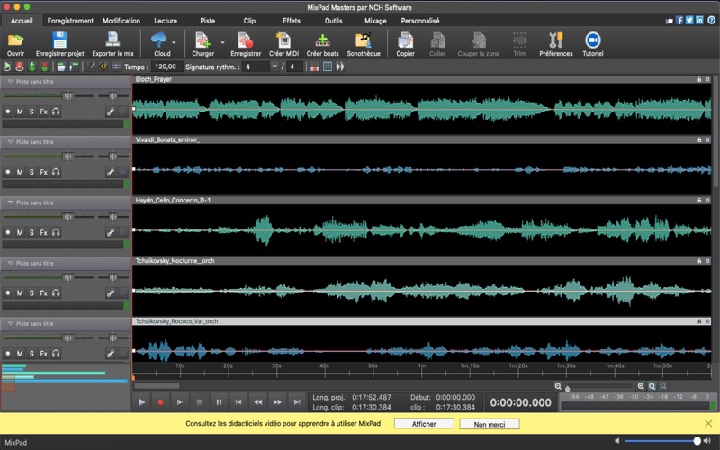 Screenshot #1 pour MixPad Masters (French)