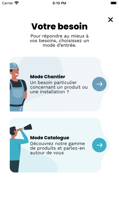 Produits CLAIRE Screenshot
