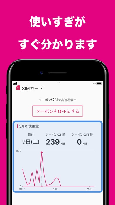 IIJmioクーポン管理アプリ - みおスイッチのおすすめ画像3