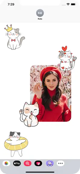 Game screenshot White Cat Stickers-CatMoji hack