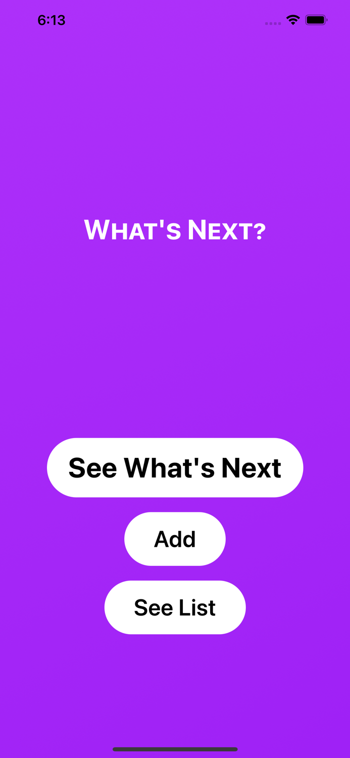 Whats Next - Recommendations