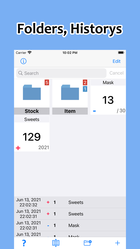 #2. CounterList (iOS) 由: tadashi atoji