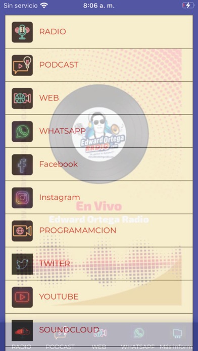 Edward Ortega Radio Screenshot