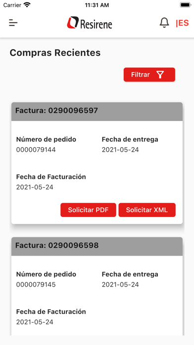 Resirene Commerce Screenshot