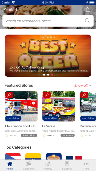 Stuffed Food Truck Finder Screenshot