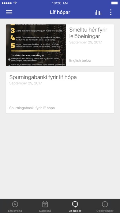 Screenshot #2 pour Hvítasunnukirkjan Fíladelfía