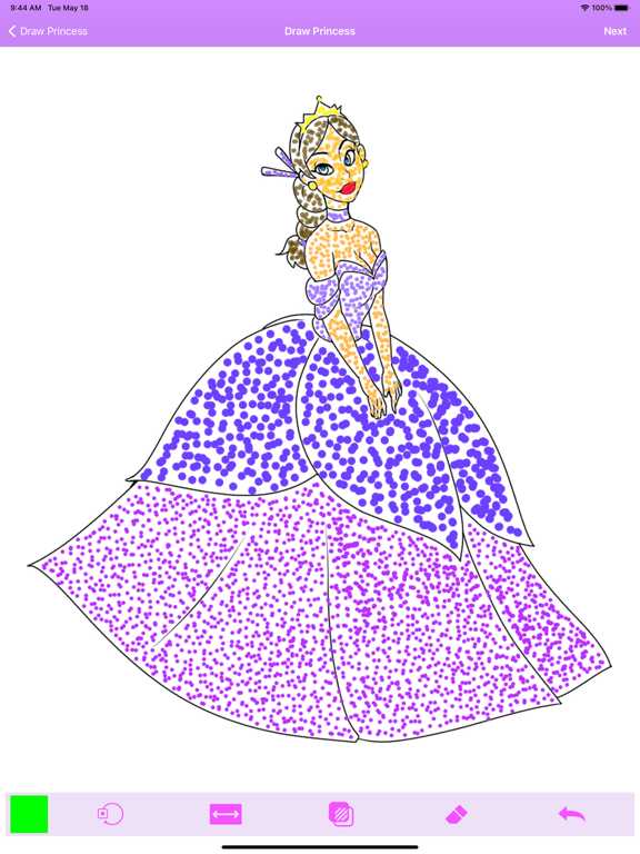 プリンセスの色塗りブックのおすすめ画像2