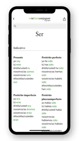 Game screenshot Spanish conjugation. apk