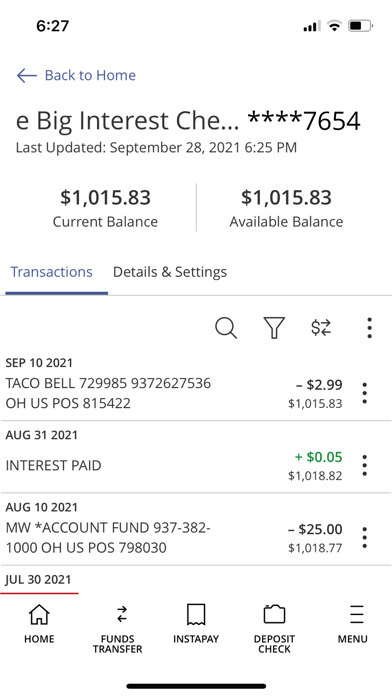 Liberty Savings Bank Screenshot