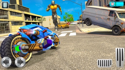 Flying Robot War: Tron Bike 3d Screenshot