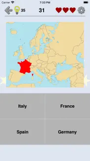 european countries - maps quiz iphone screenshot 2