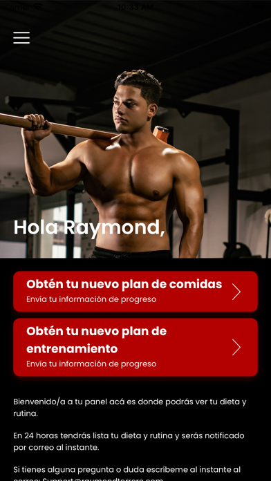 Raymond Terrero Fitness Screenshot