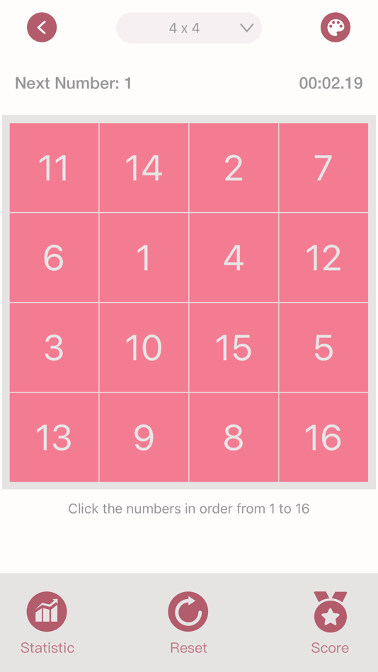 #4. Schulte Grid Pro (iOS) 由: 其跃 吴