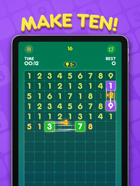 Screenshot #5 pour Ten Pair - A Number Match Game