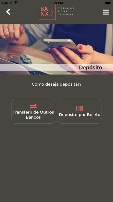 Banx7 - Conta Digital Screenshot